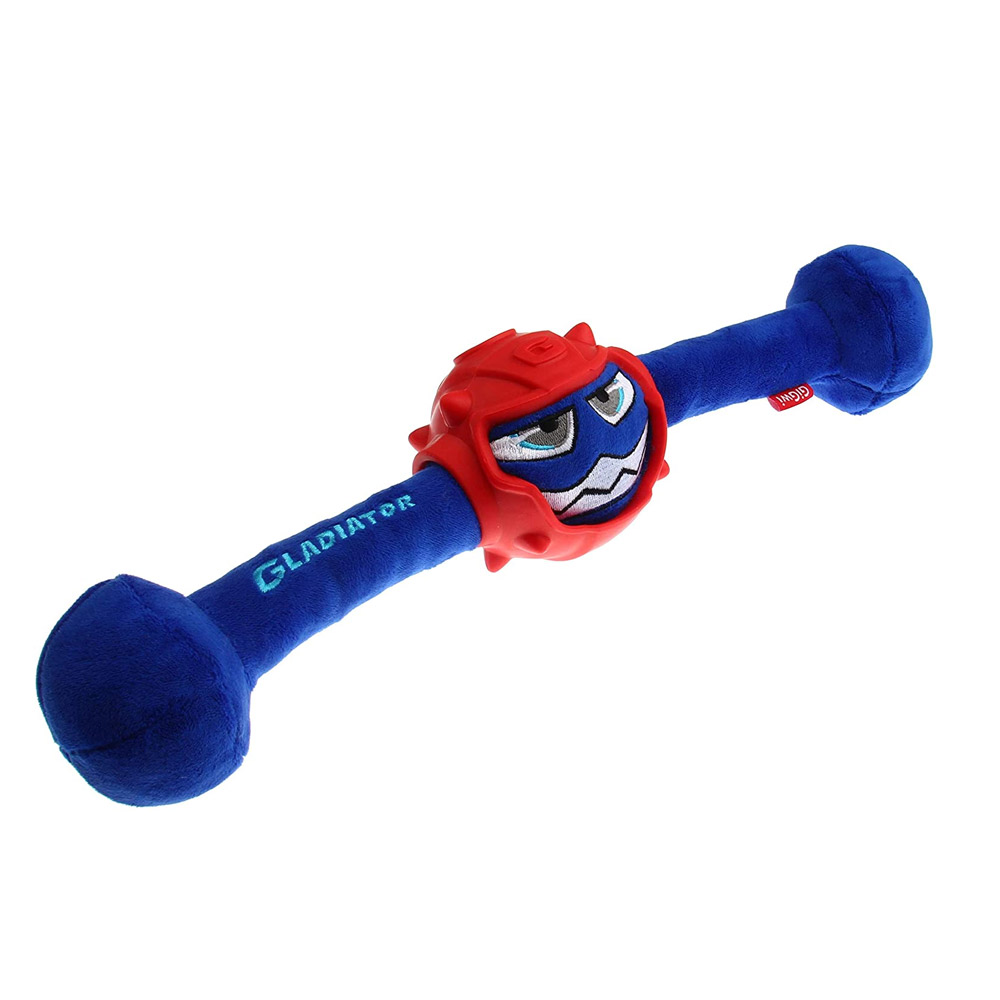 GiGwi Gladiator Squeaker Inside Plush/TPR Dog Toy (Medium)_thumbnail_2