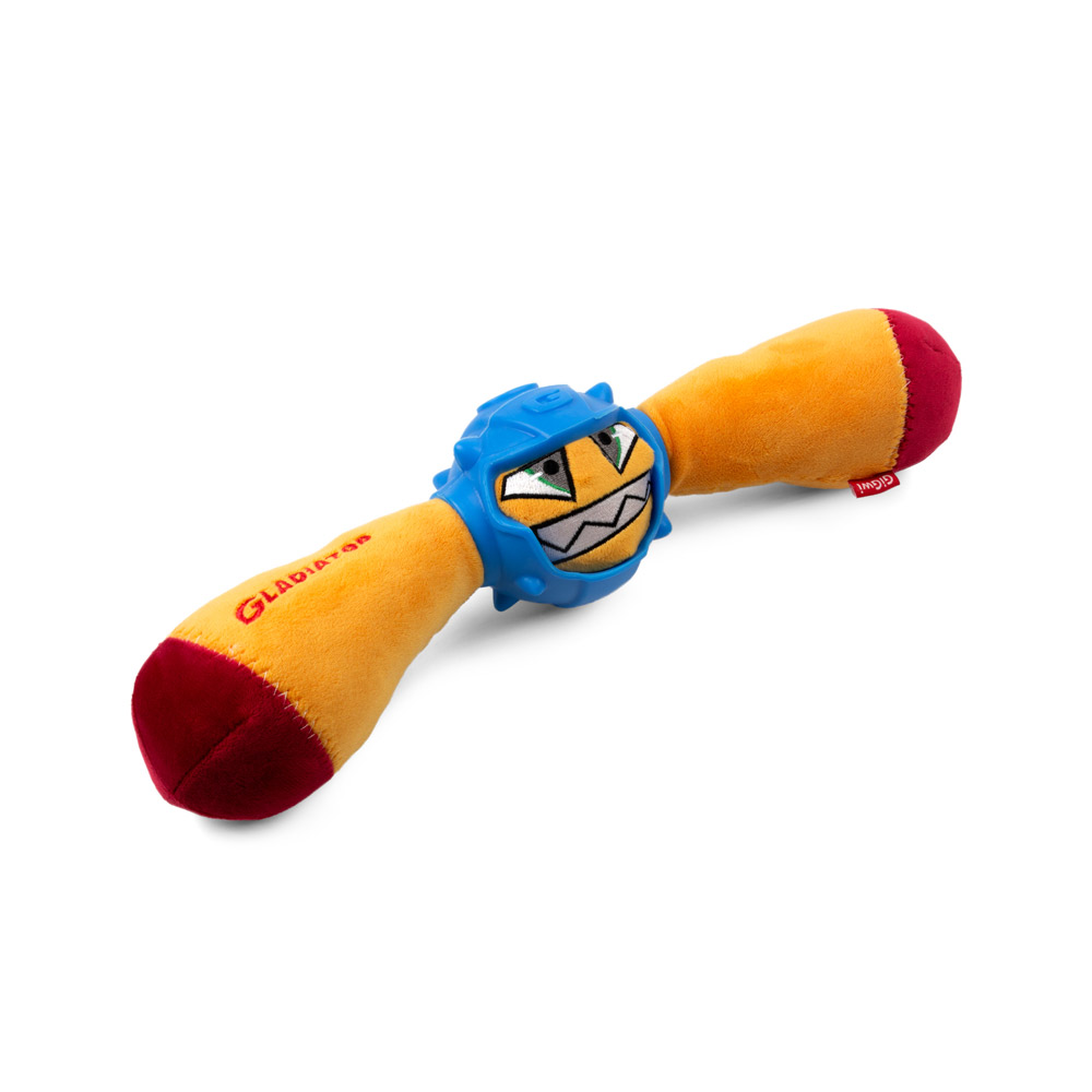 GiGwi Gladiator Squeaker Inside Plush/TPR Dog Toy (Medium)_thumbnail_5